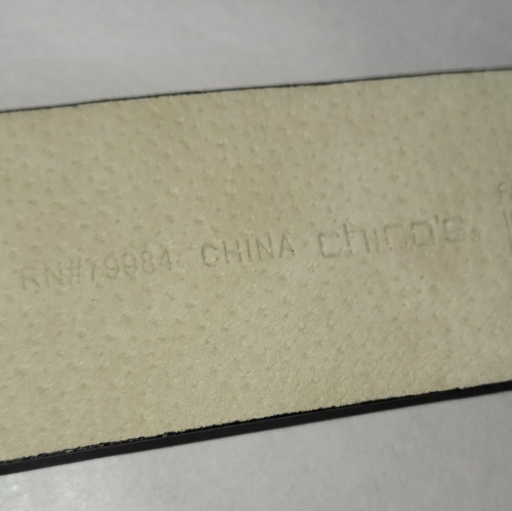 CHICO'S Interlocking Low Waist Belt  S/M